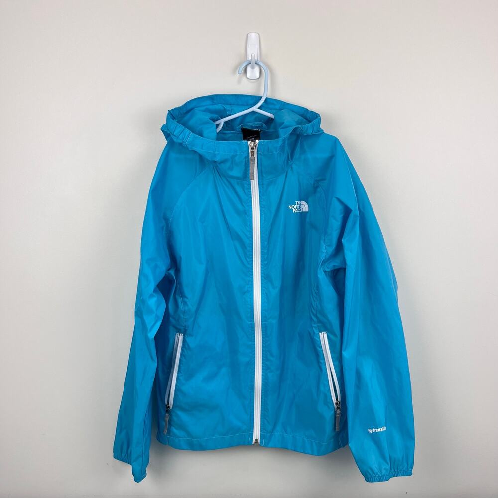 The North Face Girls Blue Hydrenalite Windbreaker Rain Jacket 10/12